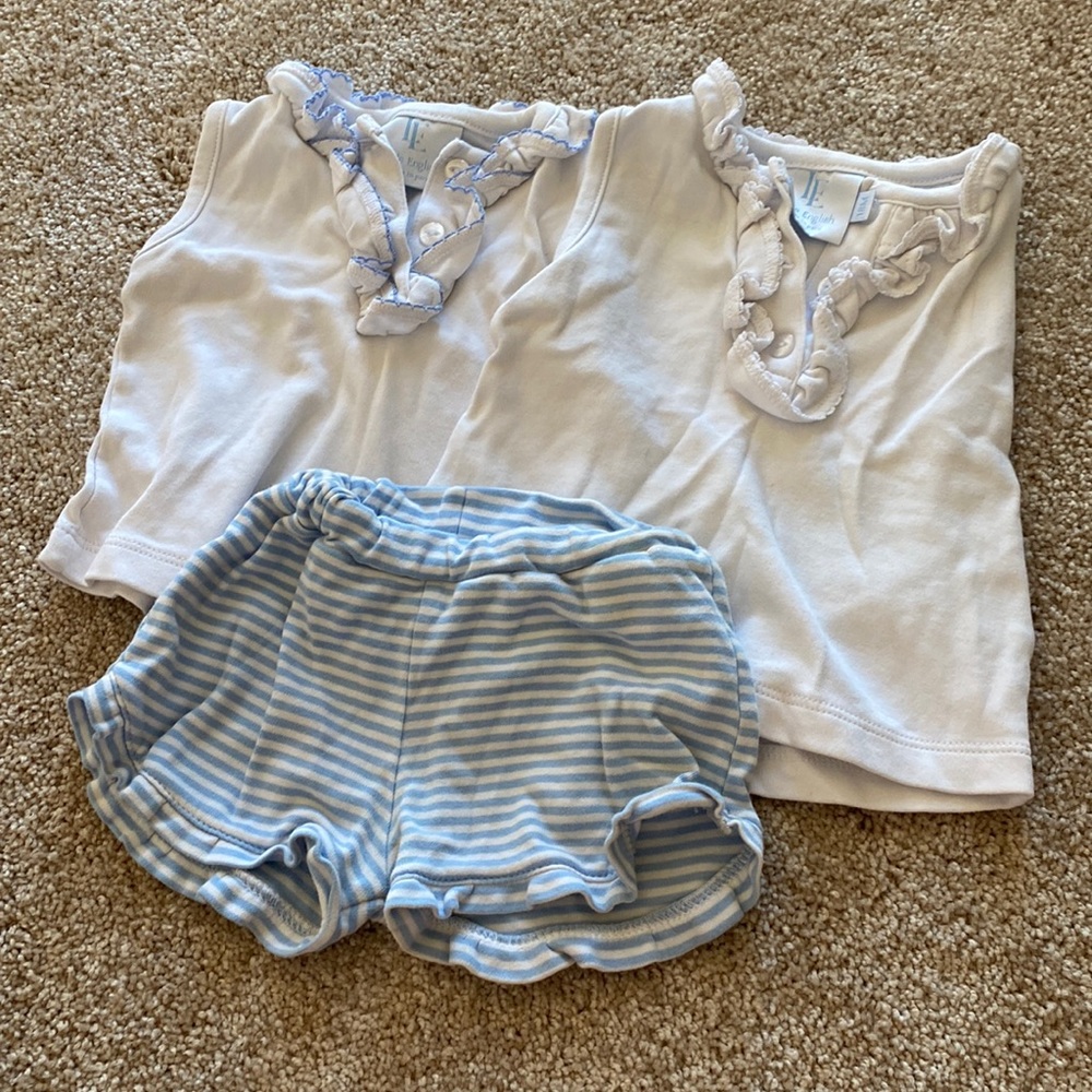 Ruffle tank tops w/ shorts